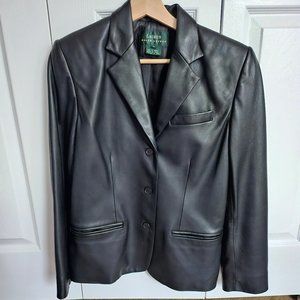 Vintage Ralph Lauren Genuine Leather Blazer, size 6 | Excellent condition